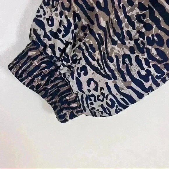 Fuda Vintage Multi-Tone Brown Animal Full Zip 100% Silk Jacket Size M - Picture 11 of 14